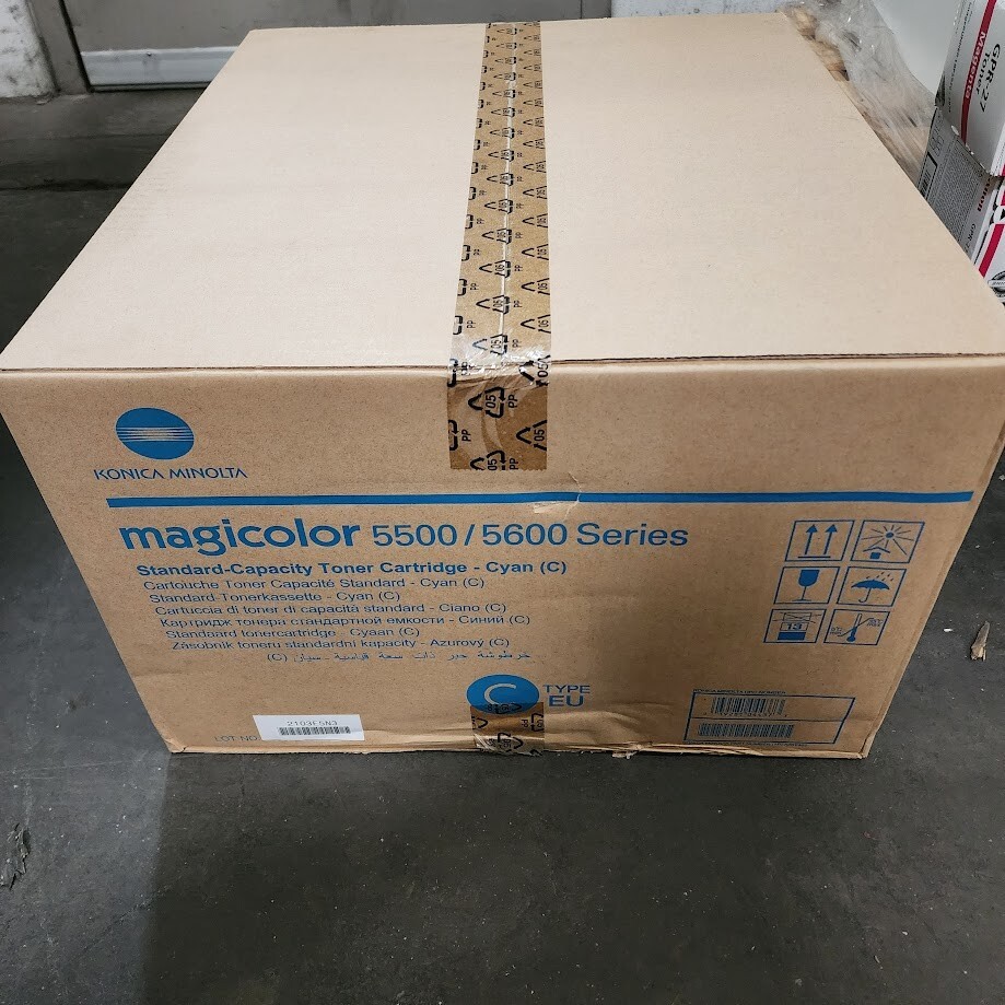 Genuine Konica Minolta A06V452 Cyan Toner Cartridge (6,000 pages)