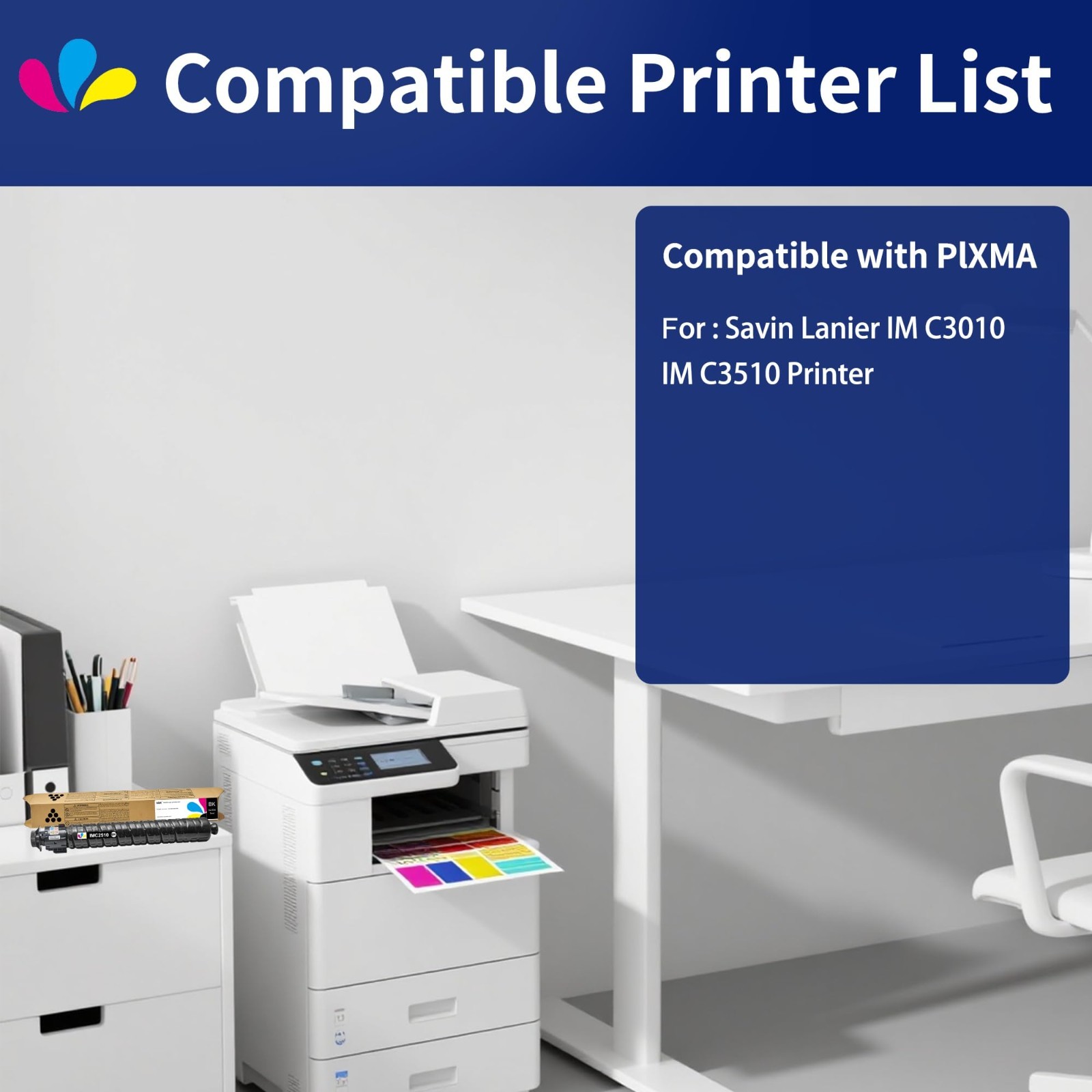 IM C3010 C3510 Black Toner Cartridge Replacement for Ricoh IM