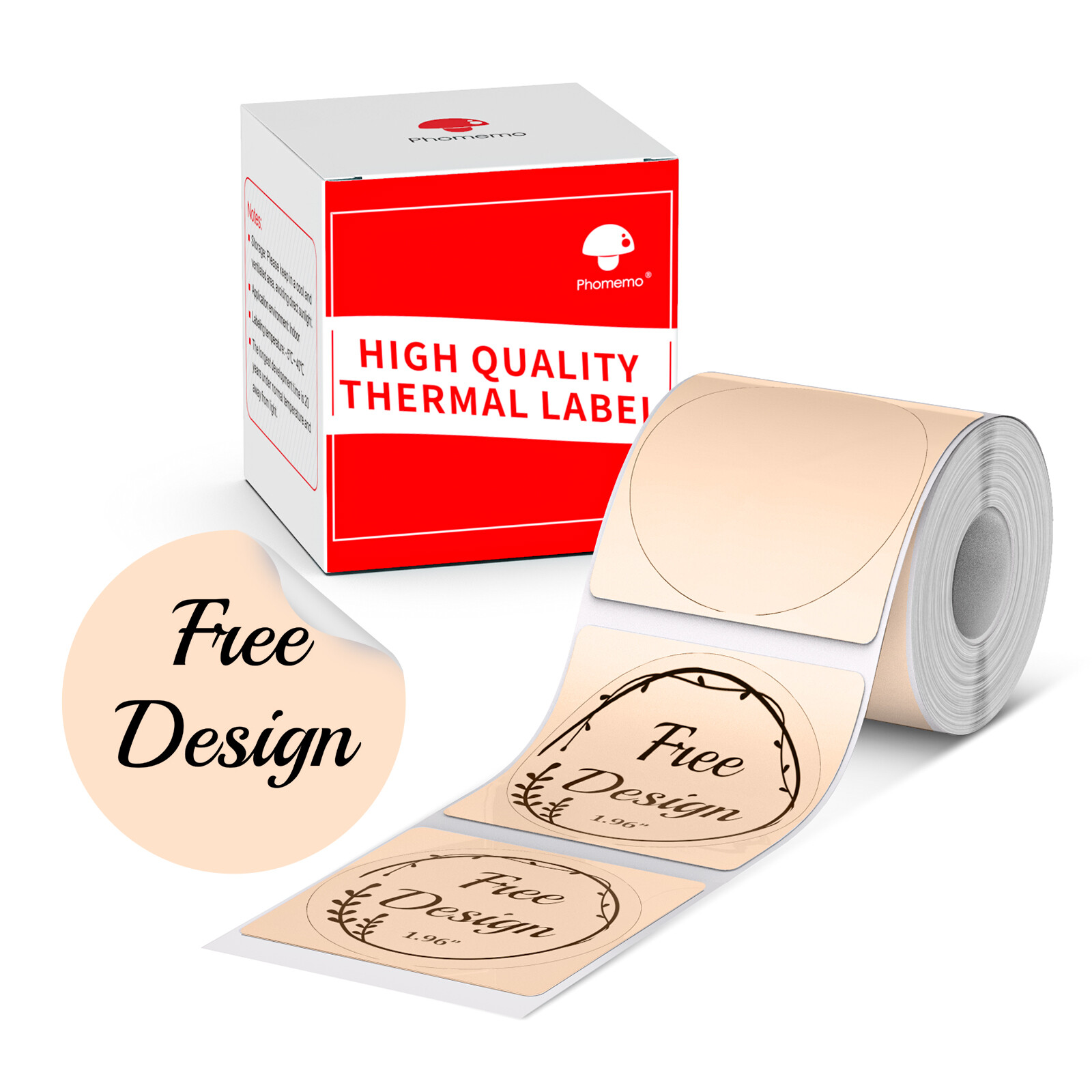 2 Inch 50*50mm Circle Label for Phomemo M110/M110S/M120/M200/M220 Label Maker