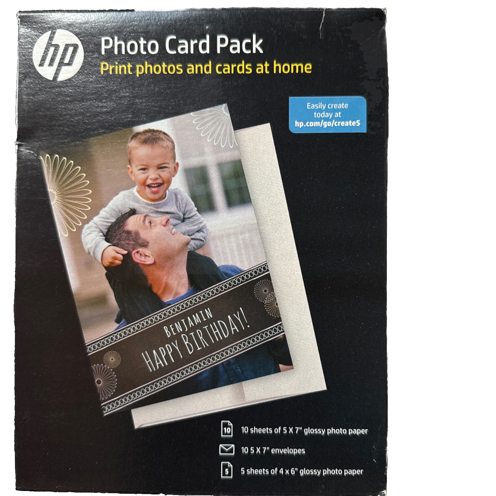 HP Photo Card Pack, Glossy Photo Paper & Envelopes, SF791A. New Old Stock. BCB2