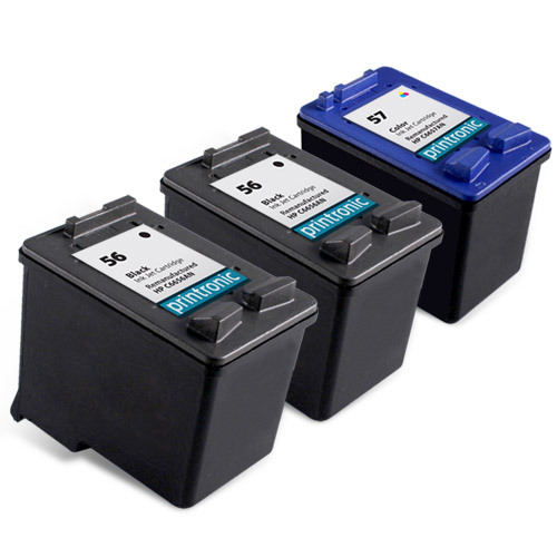 3PK HP 56 57 Ink Cartridge C6656AN C6657AN PSC 1315 1210 1350 1110 1310 Printer
