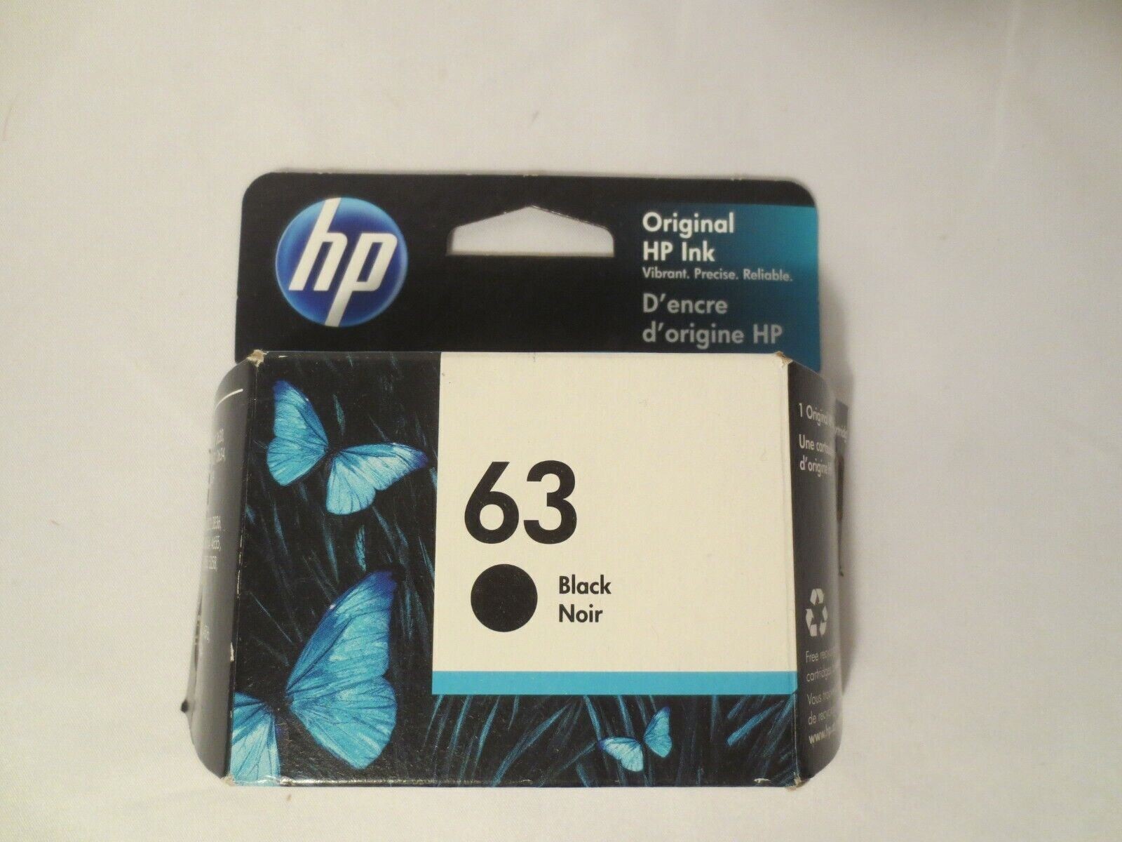 Genuine HP 63XL Black & Tri-color Ink Cartridges Combo Dated 08/2022 & 03/2022