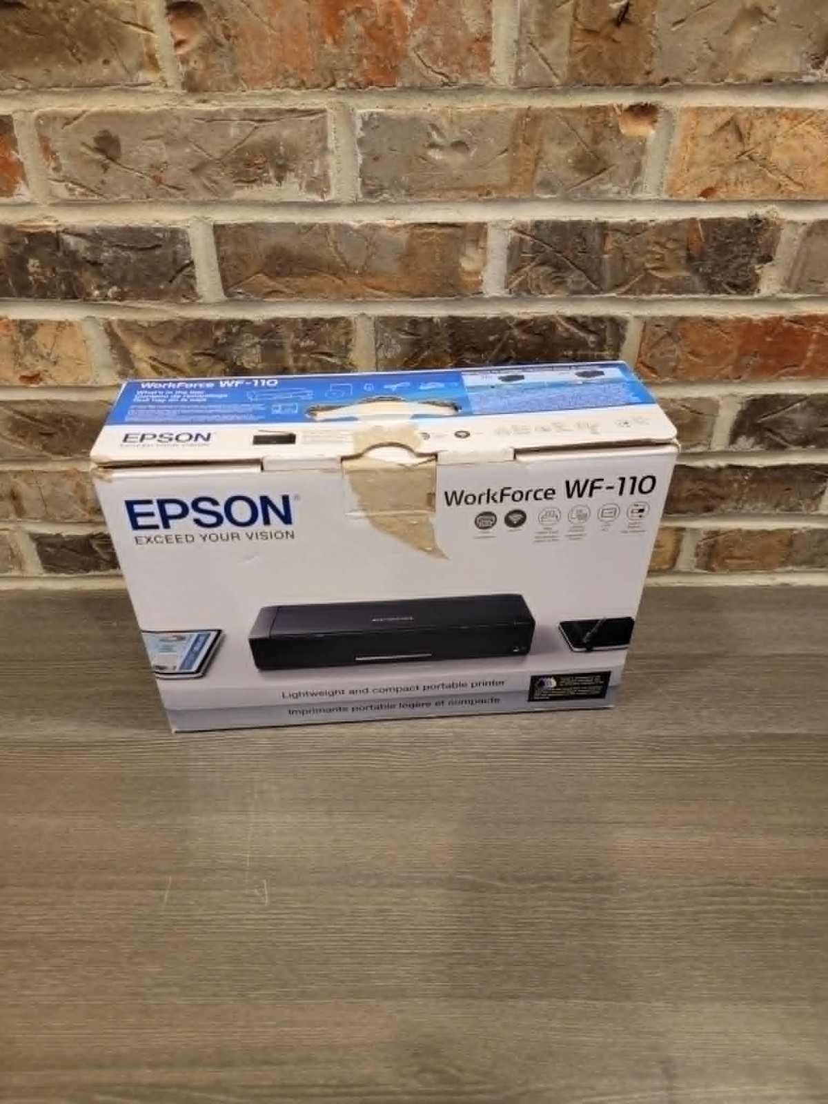 Epson WorkForce WF-110 Wireless Mobile Inkjet Printer – Black