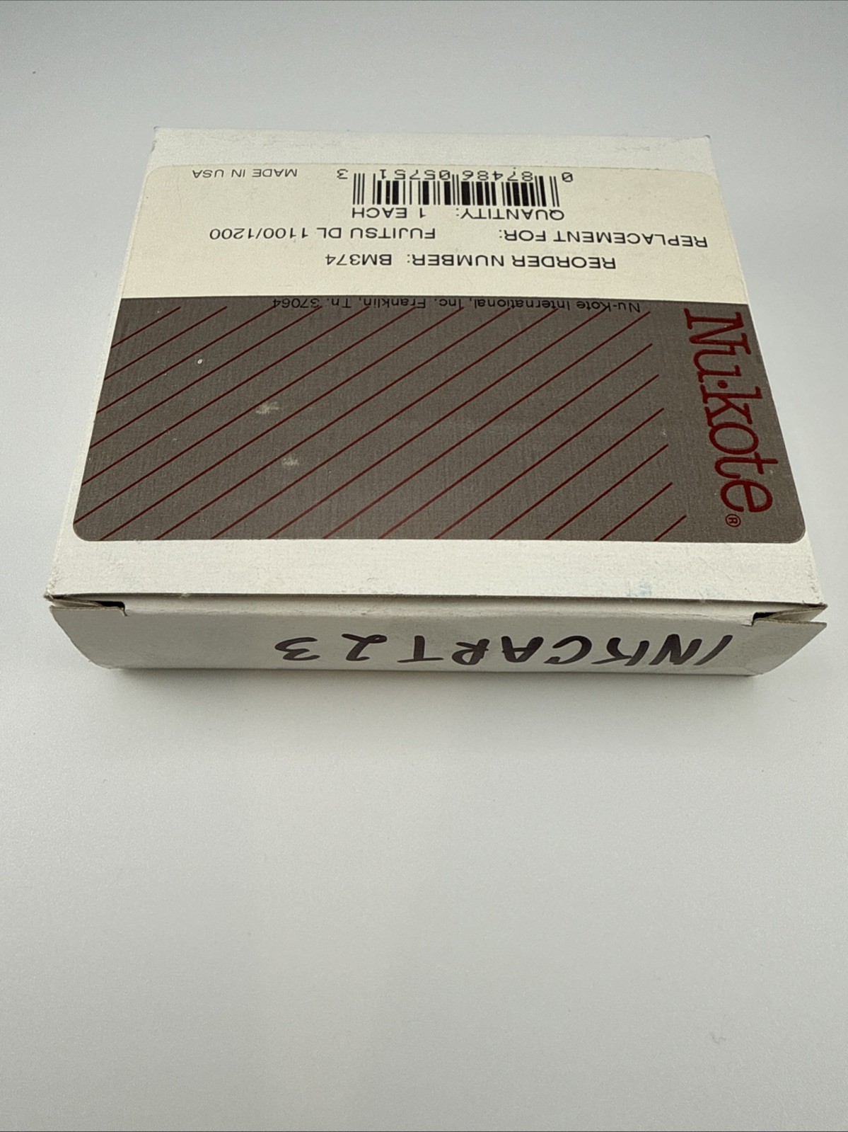 Nu-Kote BM374 Black Printer Ribbon Fujitsu DL1100 DL1200 NOS Sealed