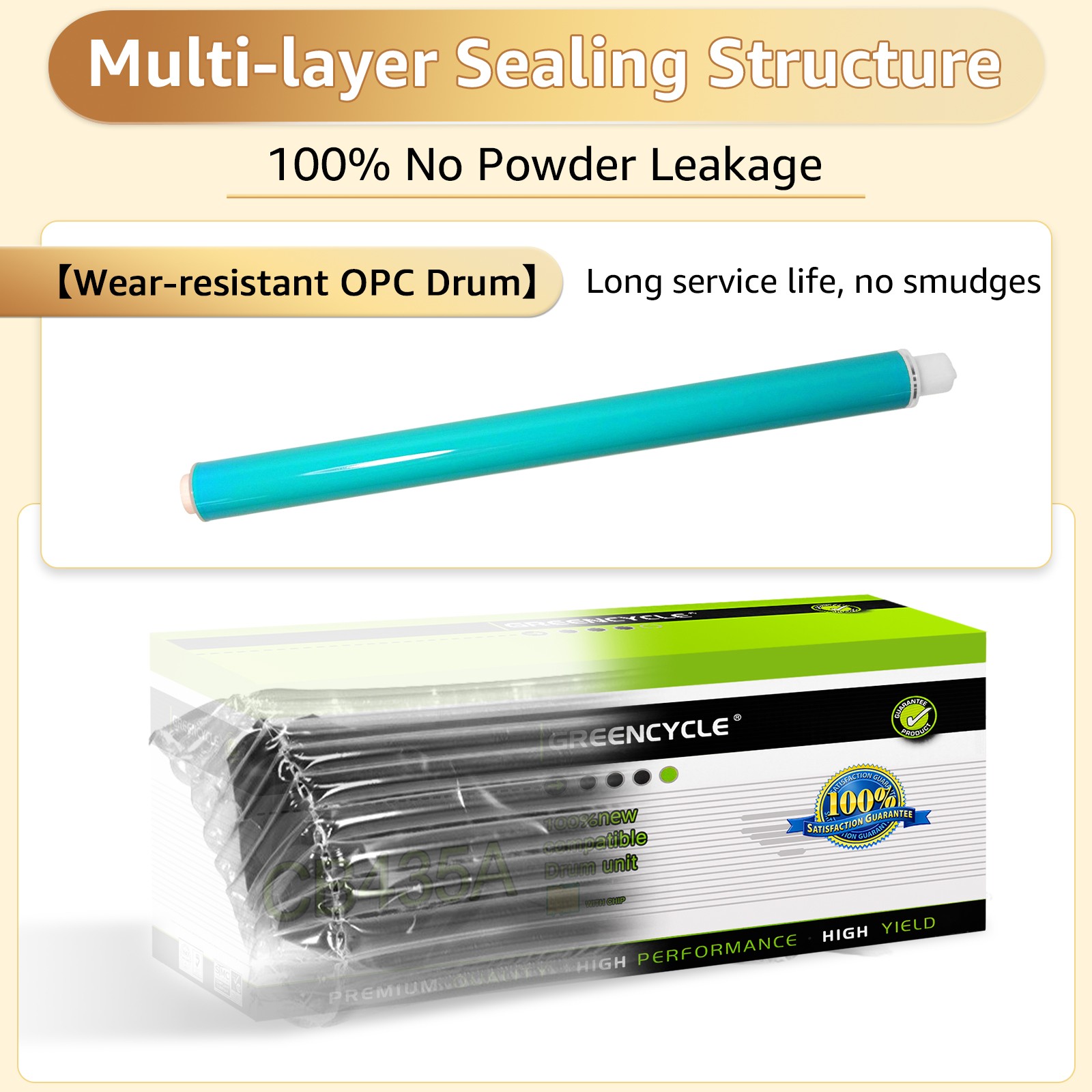 4PK 48A CF248A Toner Cartridge Replacement for HP LaserJet Pro M15a M15w M16a