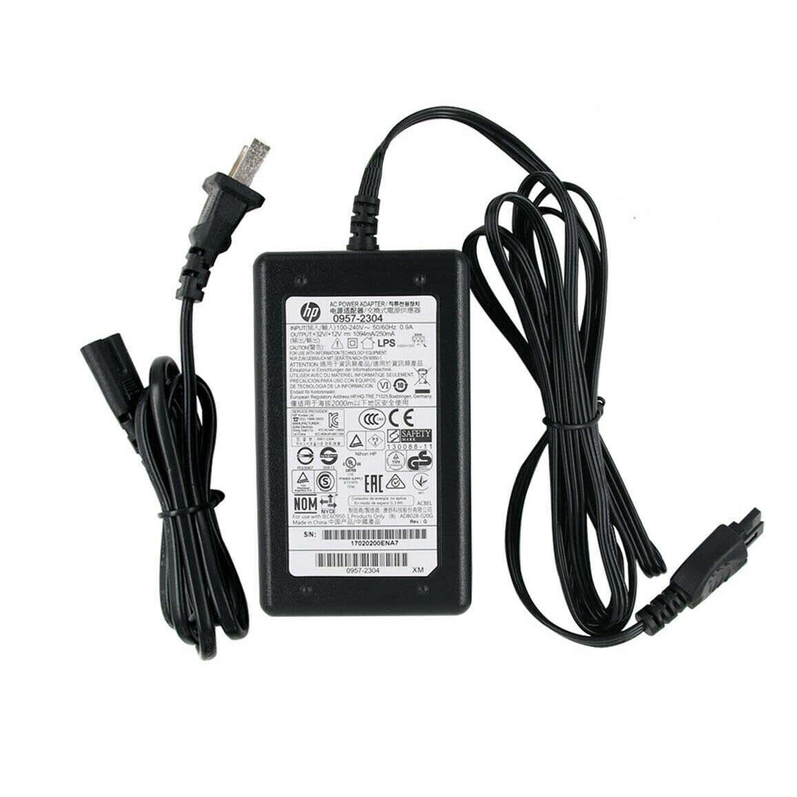 Genuine HP AC DC Adapter for Photosmart e-All-in-One 7510 7515 7520 7525 w/Cord