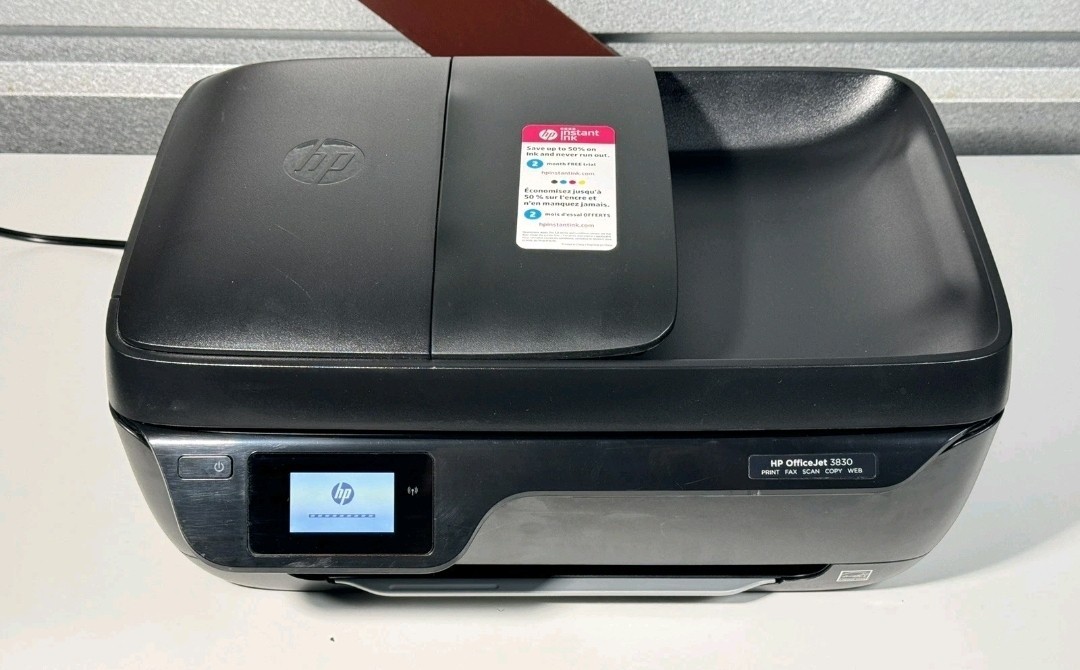 HP OfficeJet 3830 All-in-One Inkjet Printer NEED NEW INK 440 TOTAL PAGES PRINTED