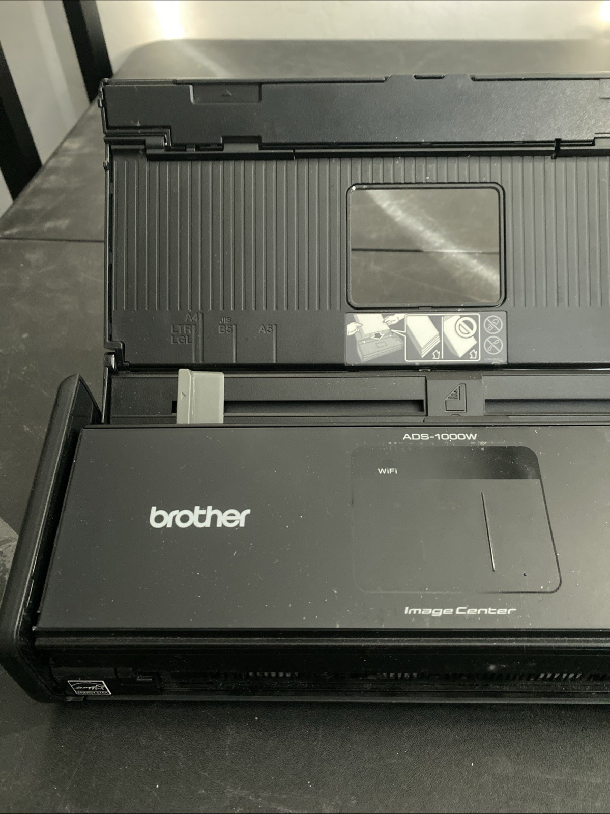 Brother ADS-1000W Compact Color Desktop Scanner Duplex Wireless Network No Cords