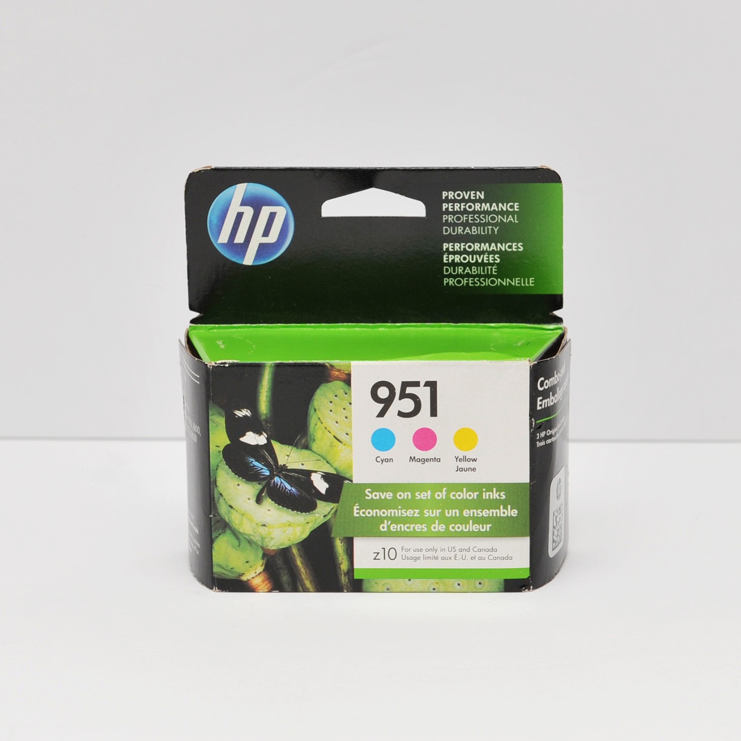 GENUINE 3-PACK HP 951 TRI-COLOR CYAN/MAGENTA/YELLOW INK SEALED! EXPIRED 3/2019