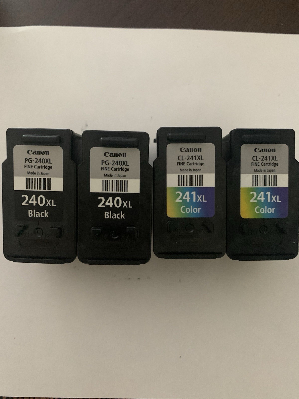 Lot Of 4 Genuine Canon Empty Ink Cartridges PG 240 XL And CL 241 XL VIRGIN