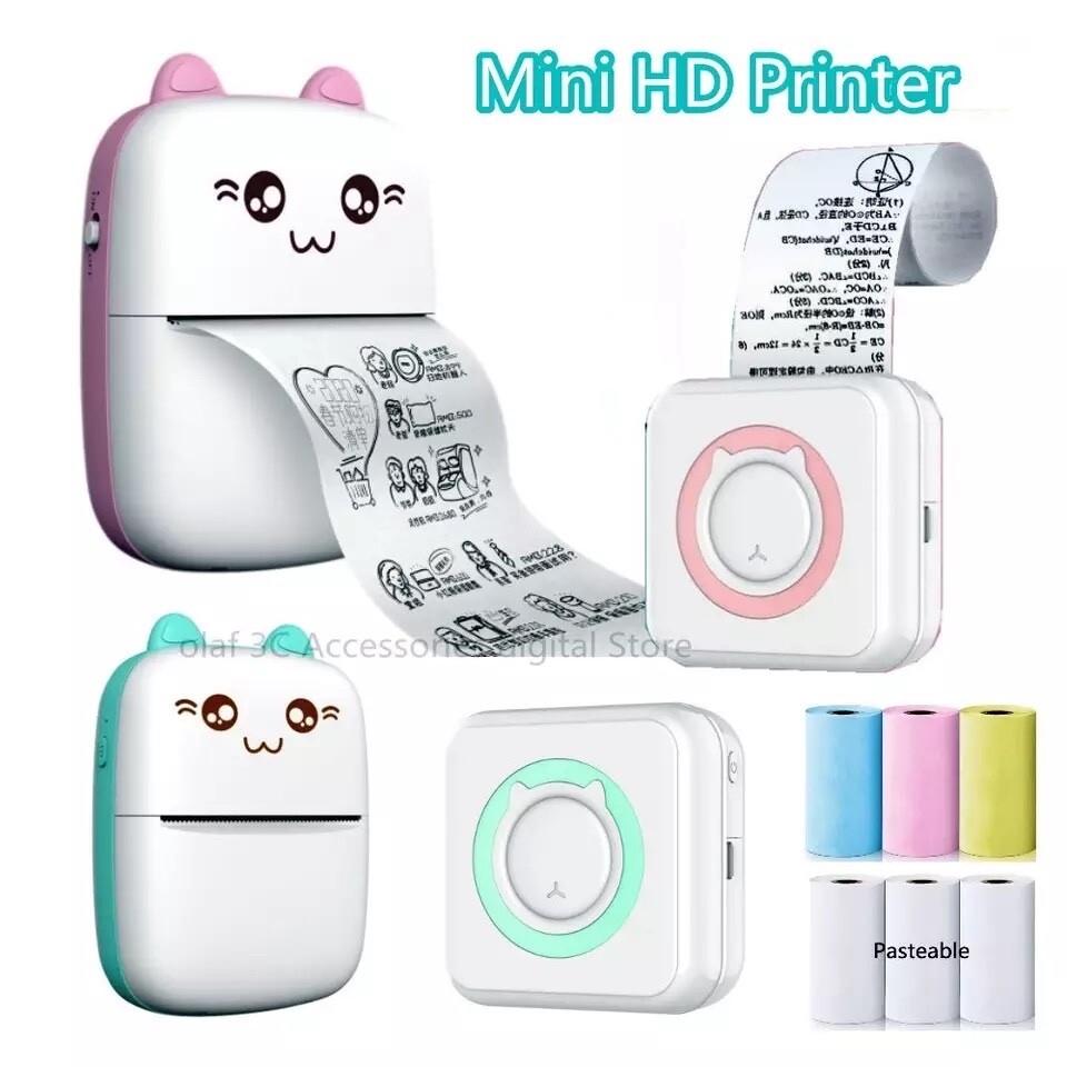 Mini Portable Thermal Printer Impressora photo foto bluetooth printer wireless