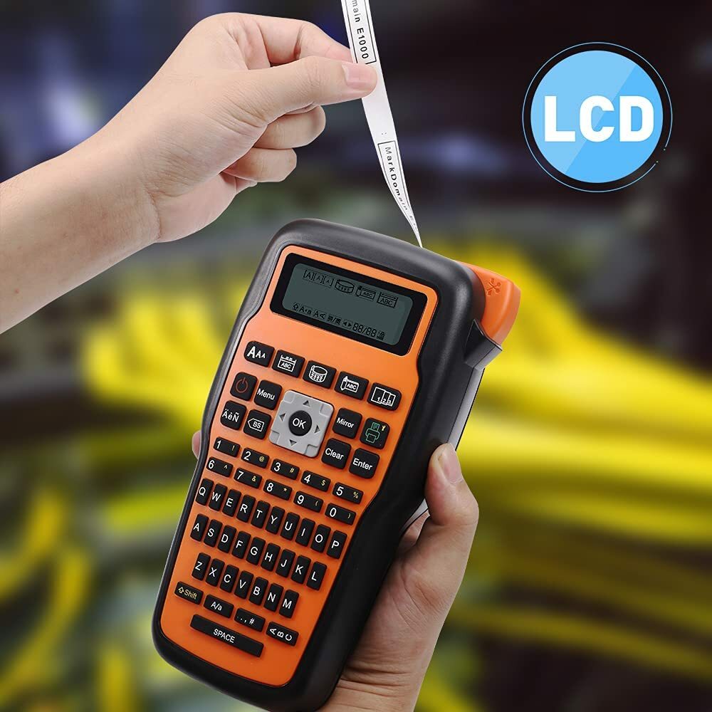 Industrial Label Maker Printer E1000 Label Machine PTouch TZe231 Label Tape