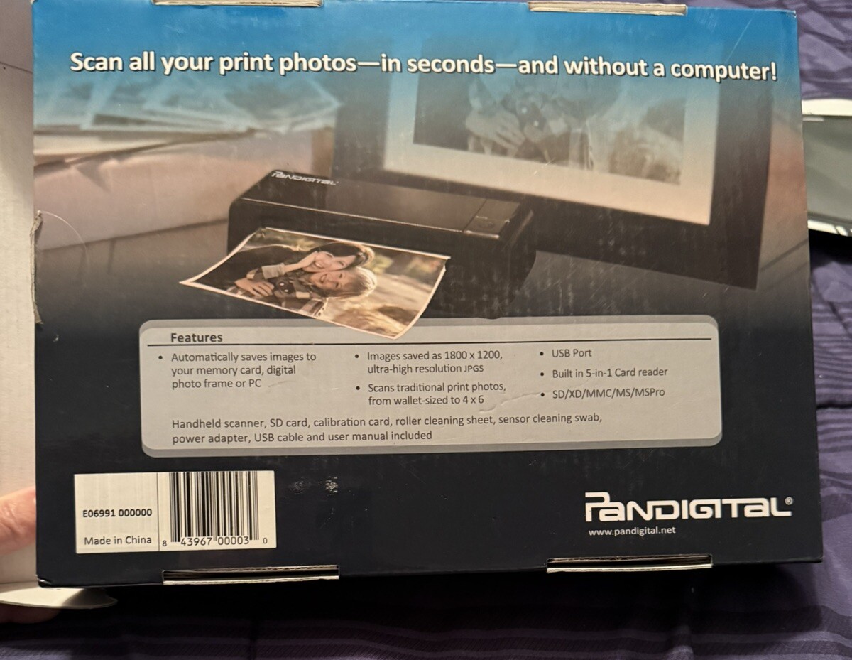 Scanner Pandigital Photolink 1-Touch 5 in 1 Card Reader PANSCN02 READ