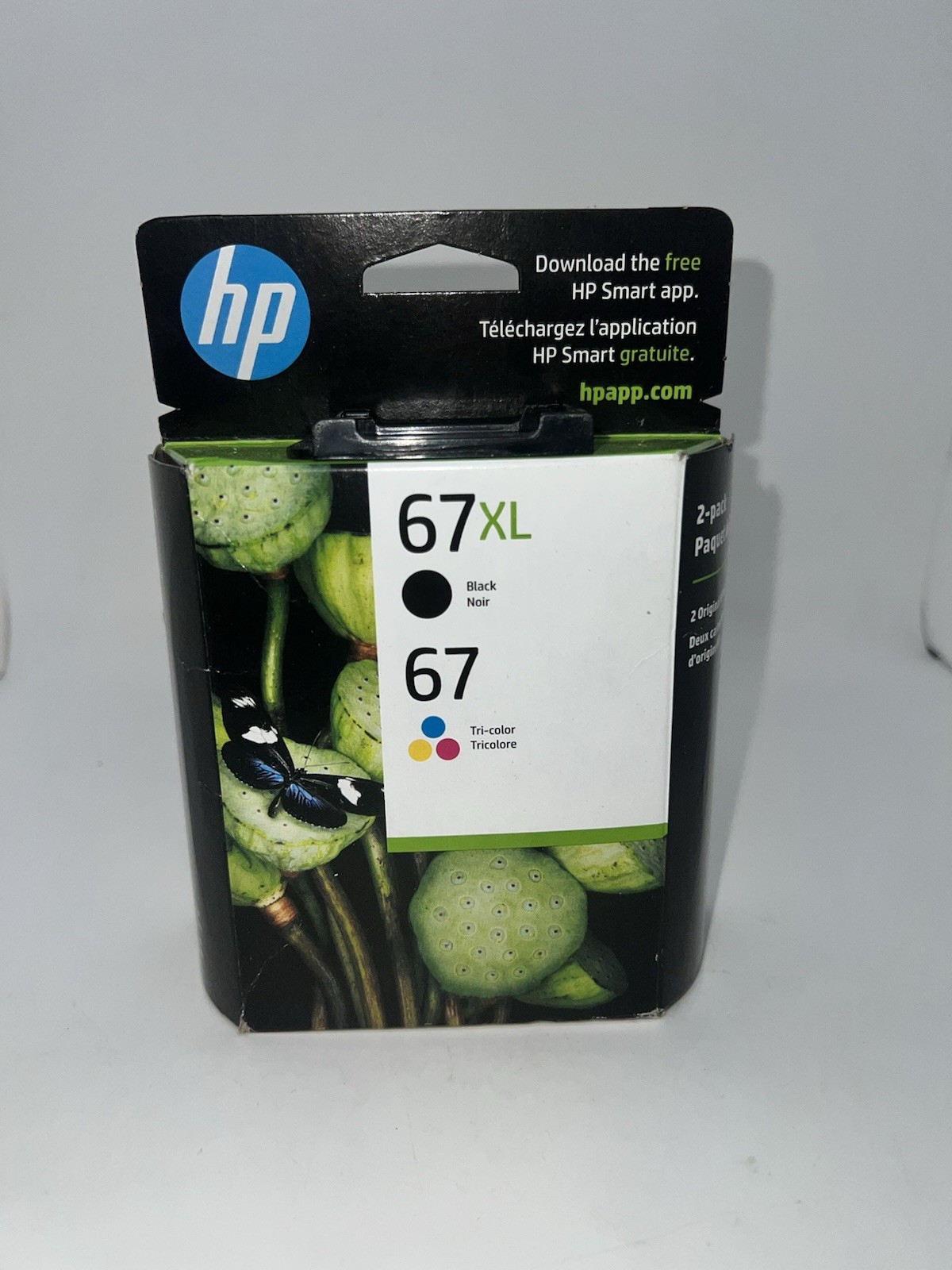 Genuine HP 67XL 67 3YP30AN Black + Tri-Color Original Ink Cartridges Exp July 26