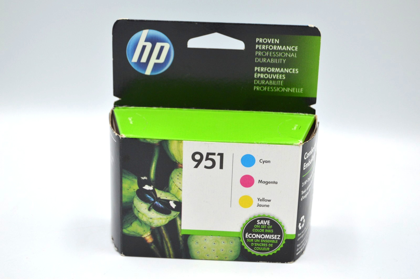 Genuine HP Officejet 951 Color Ink Cartridge 3 Pack Sealed NEW Expired 2018