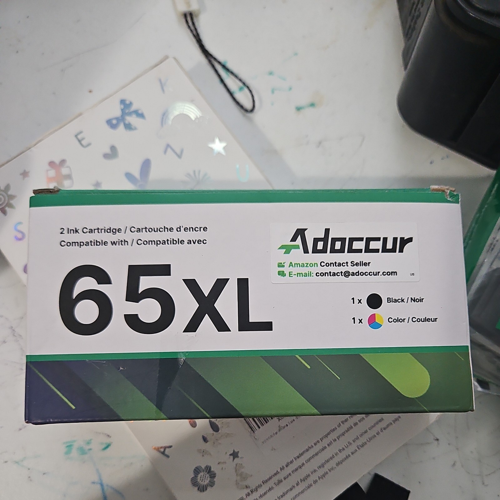 65XL 1 Black,1 Color ink Cartridge Exp 28/03/29