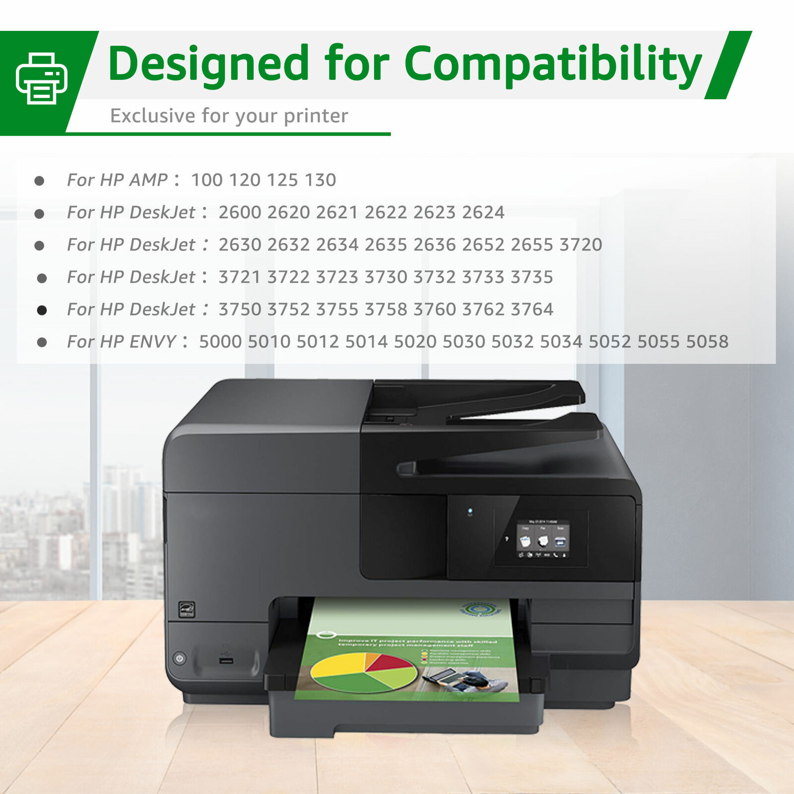 65XL 65-XL Ink Cartridges For HP Deskjet ENVY 5010 5000 5055 5052 2600 2636 2624