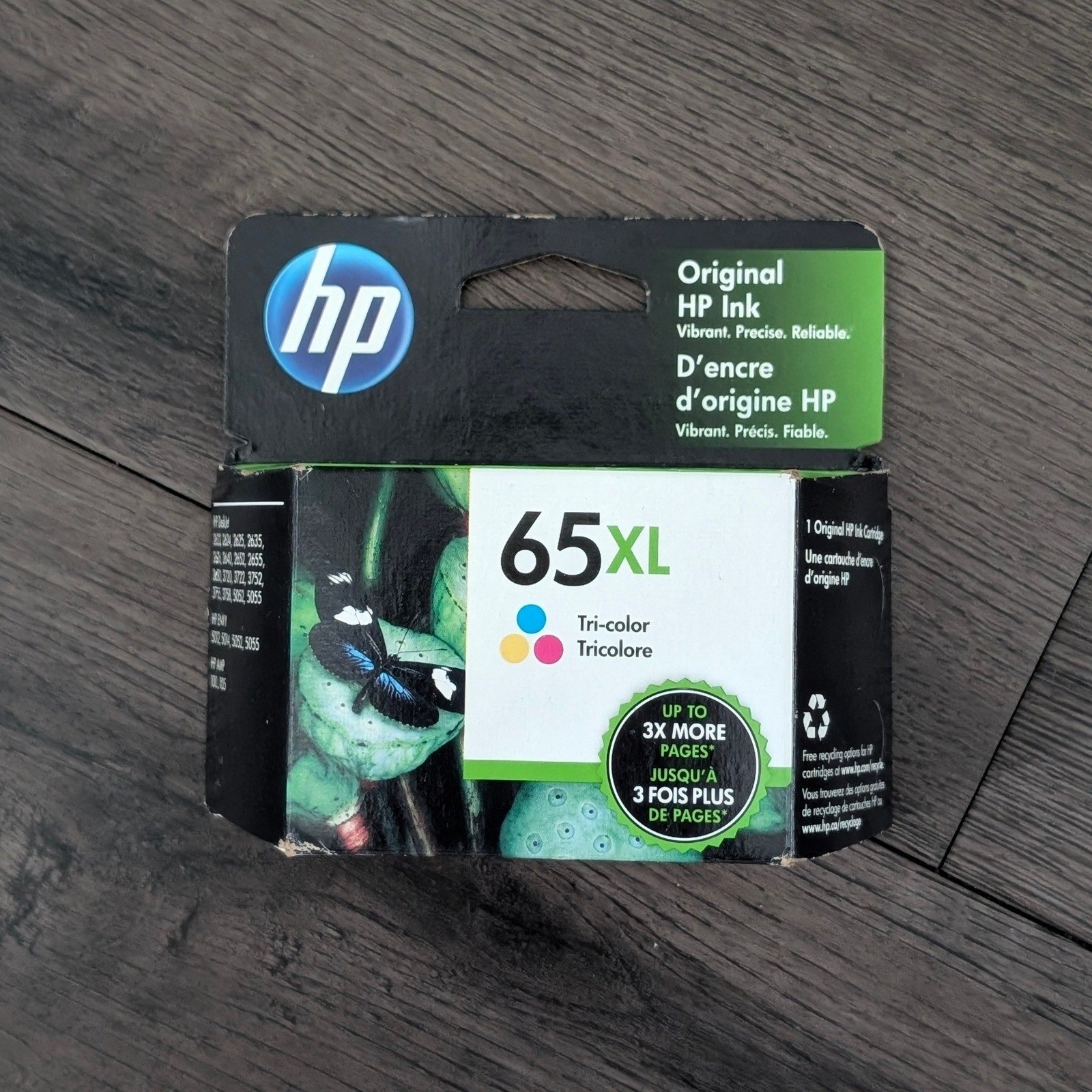 HP 65XL Tri-color High Yield Ink Cartridge N9K03AN Original NEW