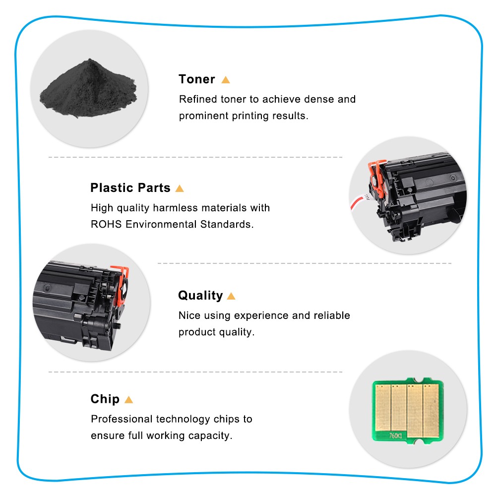 4PK CE278A 78A Toner Cartridge For HP LaserJet Pro P1606dn M1536 M1536dnf MF4450