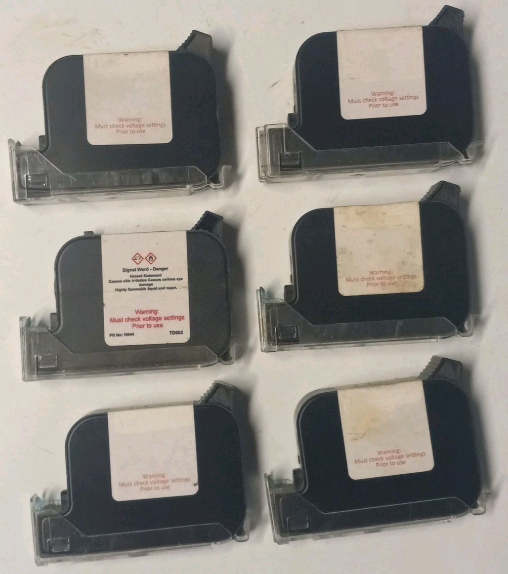 Used Kat Black HP 45 TYPE Ink Cartridges Full/Partial 100-118 Grams 56 Total
