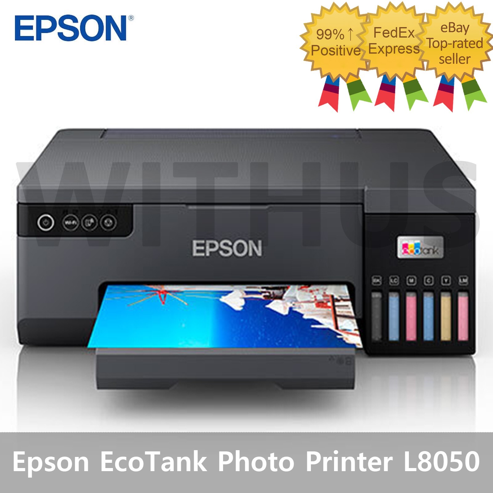 Epson L8050 EcoTank Compact High Volume Photo Printer Fast 6 Colors A4 Size