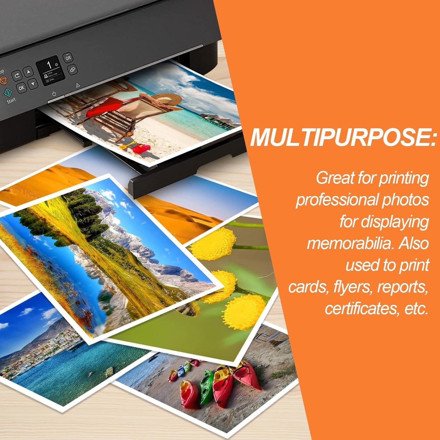 150 Sheets glossy photo paper, 4 x 6 Inch, photo paper for printer, photo printe