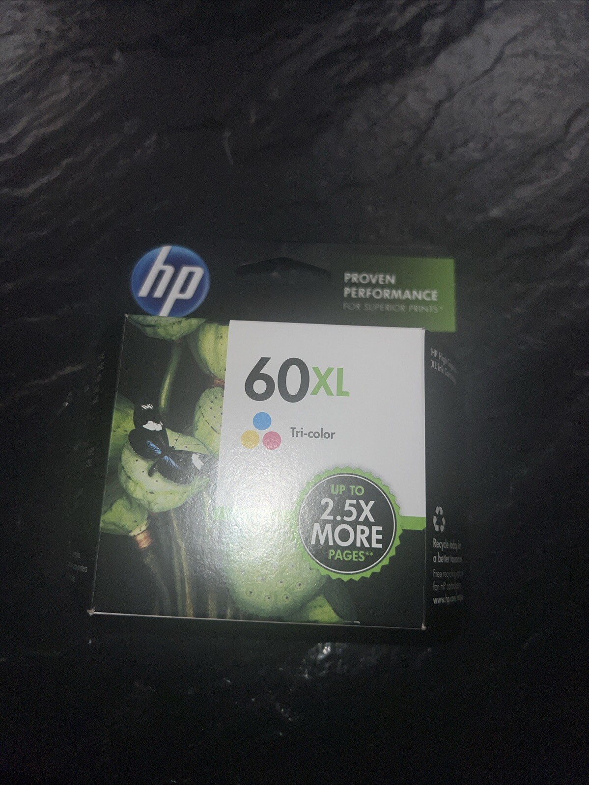 HP 60XL Tri-Color High Yield Ink Cartridge (CC644WN) Ireland Exp March 2013