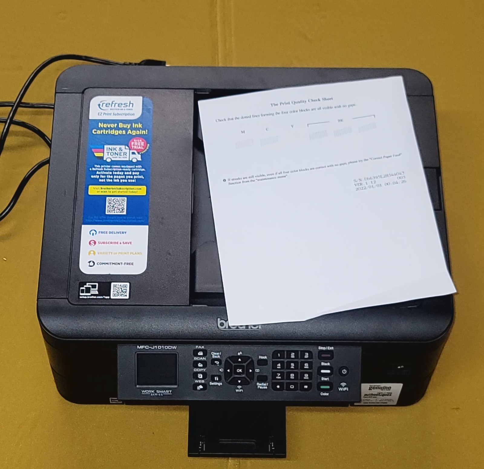 Brother MFC-J1010DW Wireless Color Inkjet All-in-One Printer