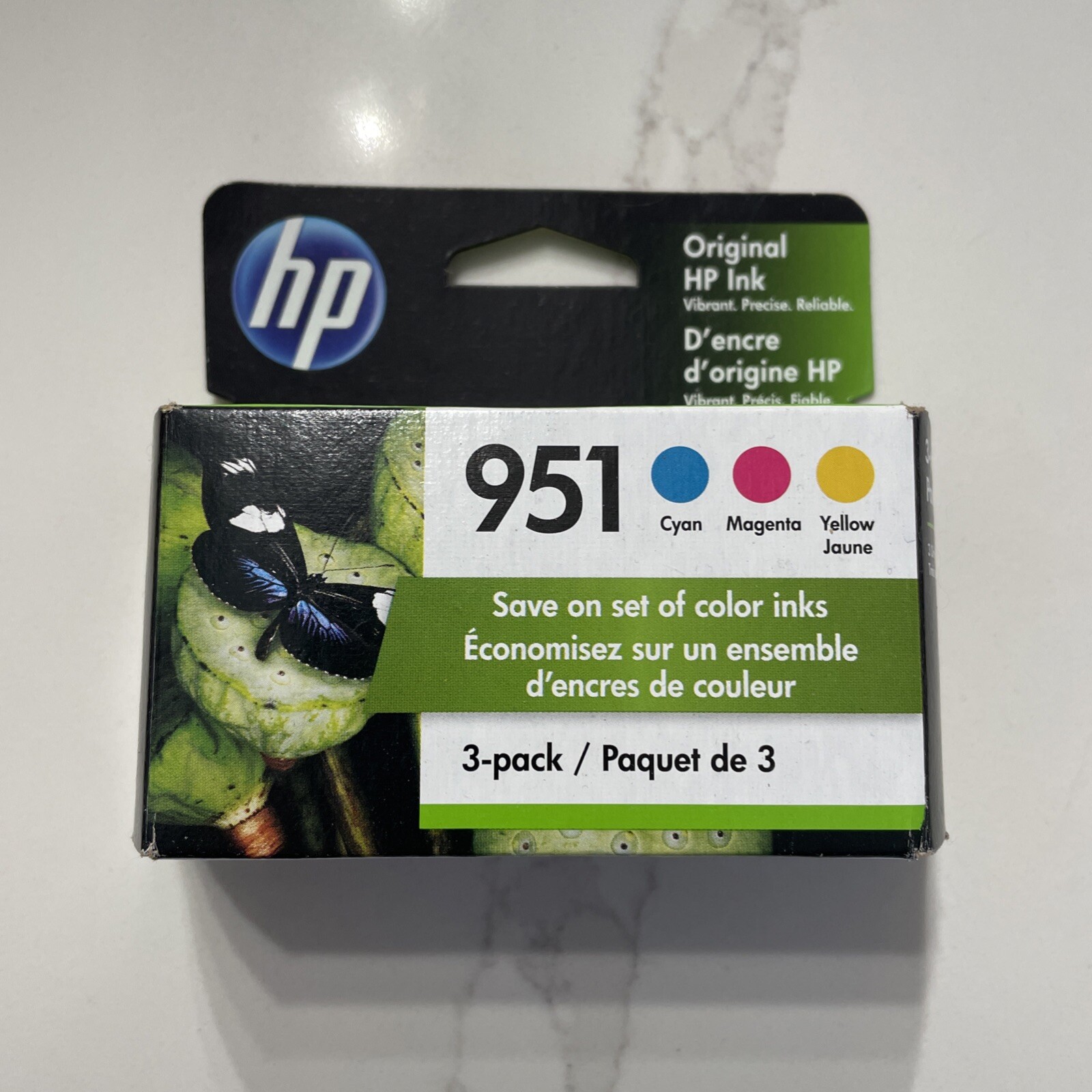 HP 951 OEM Color Ink Cartridge Cyan Magenta Yellow | **Expired 1/2023**