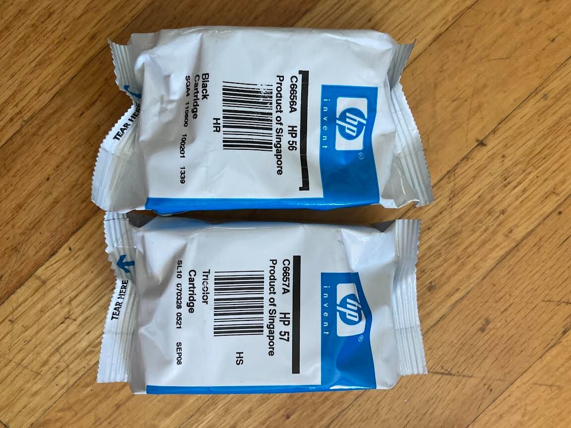HP 56/57 Black/Tri-Color Standard Yield Ink Cartridge, 2/Pack