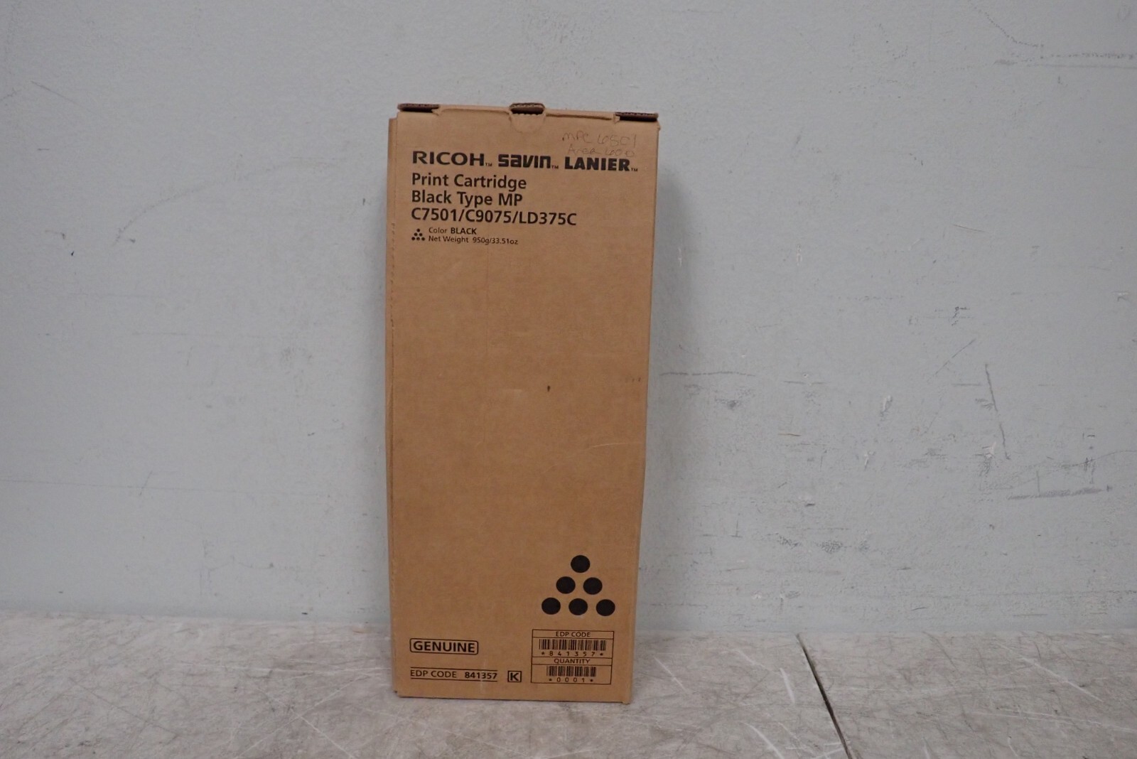 Genuine Ricoh Black Type MP C7501/C9075/LD375C Toner Print Cartridge 841357