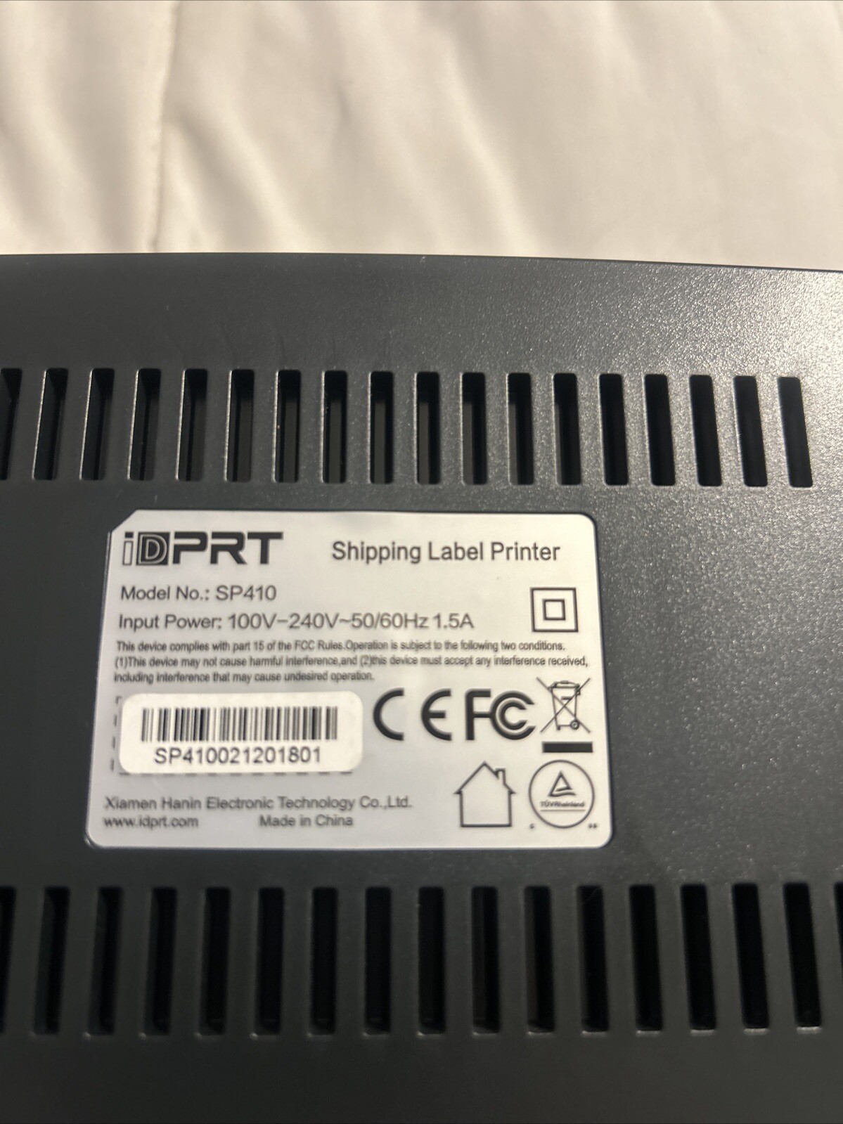 idprt thermal label printer sp410