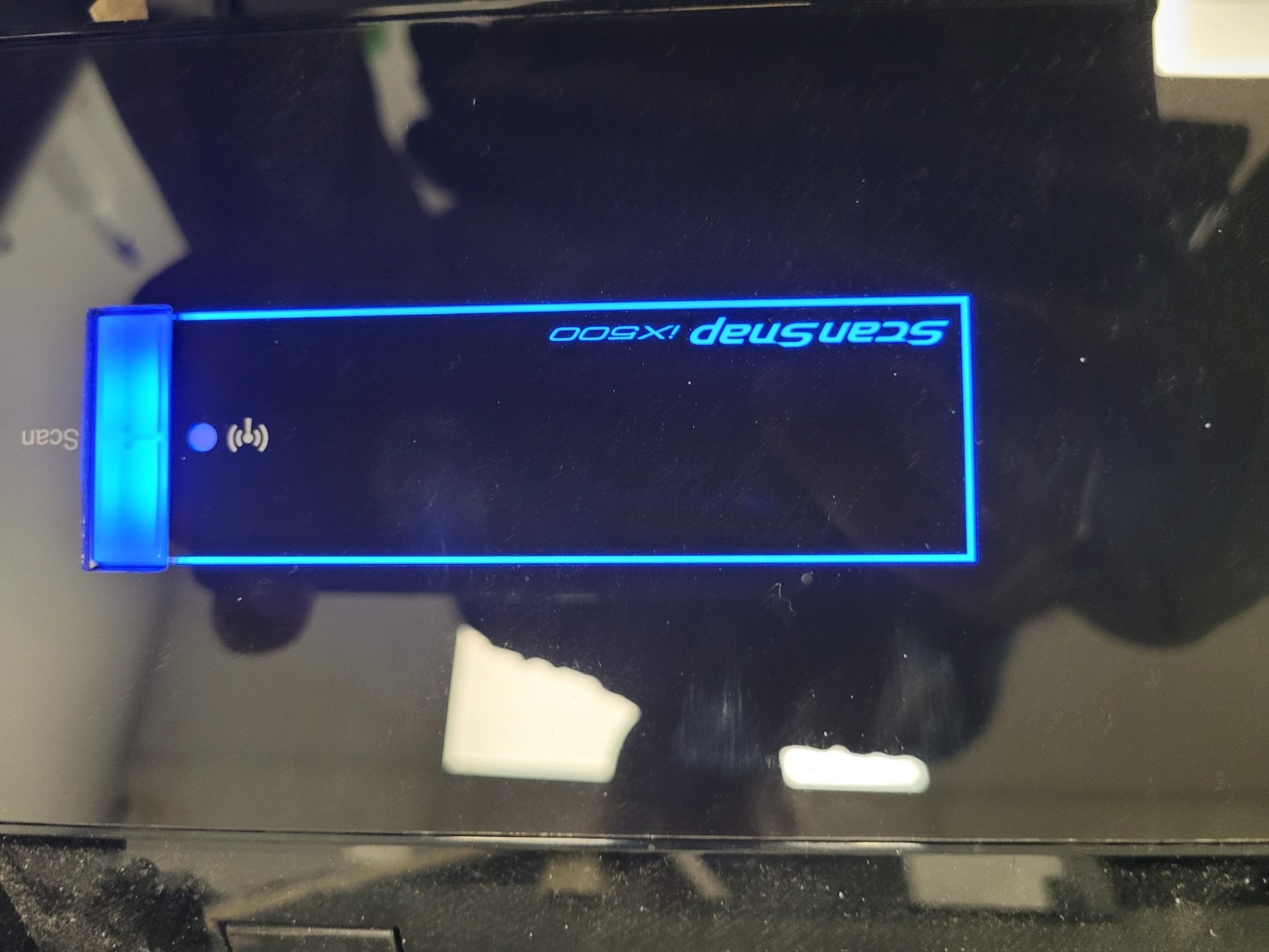 Fujitsu scansnap ix500 scanner low pages count used tested No adapter A0VB117765