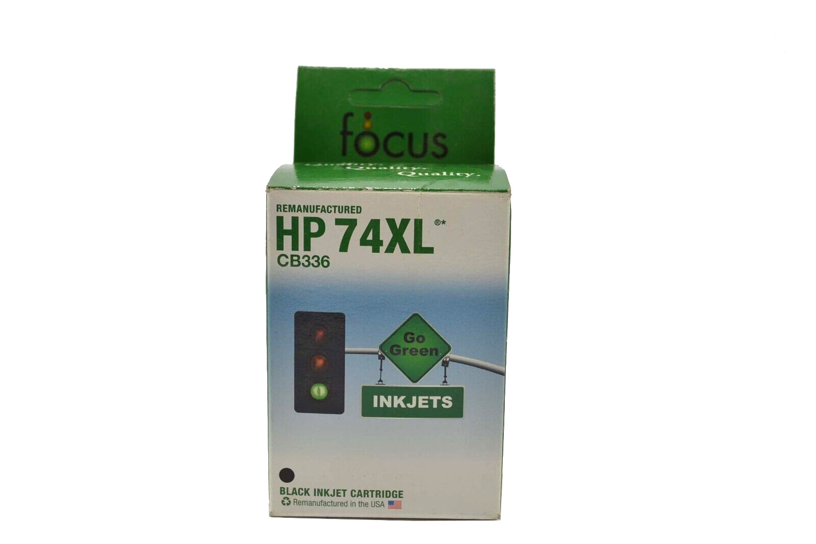Focus Remanufactured HP 74XL CB336 Black Inkjet Cartridge USA Hewlett Packard