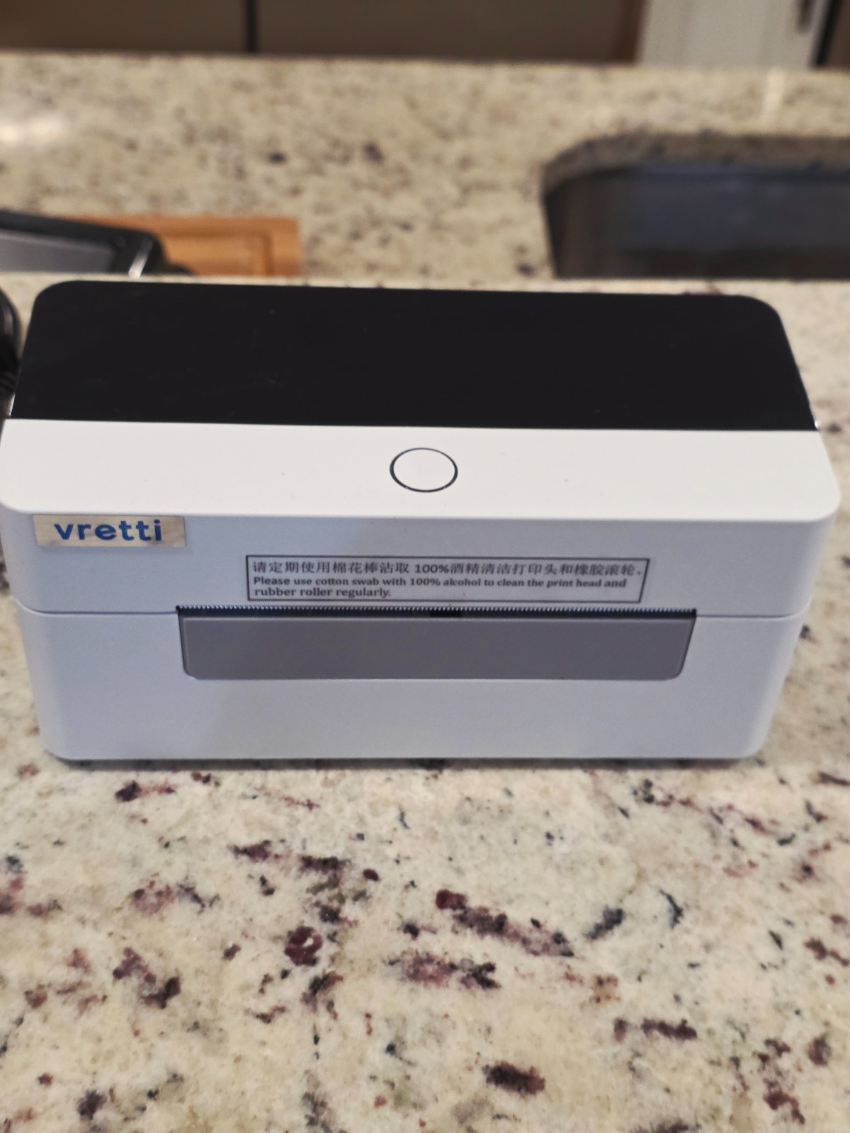 Vretti D463B Bluetooth Thermal Label Printer Portable with Adapter