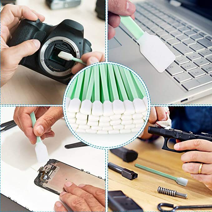 100pcs Cleaning Swabs Swab Sponge Stick For Solvent Format Inkjet Printer Roland
