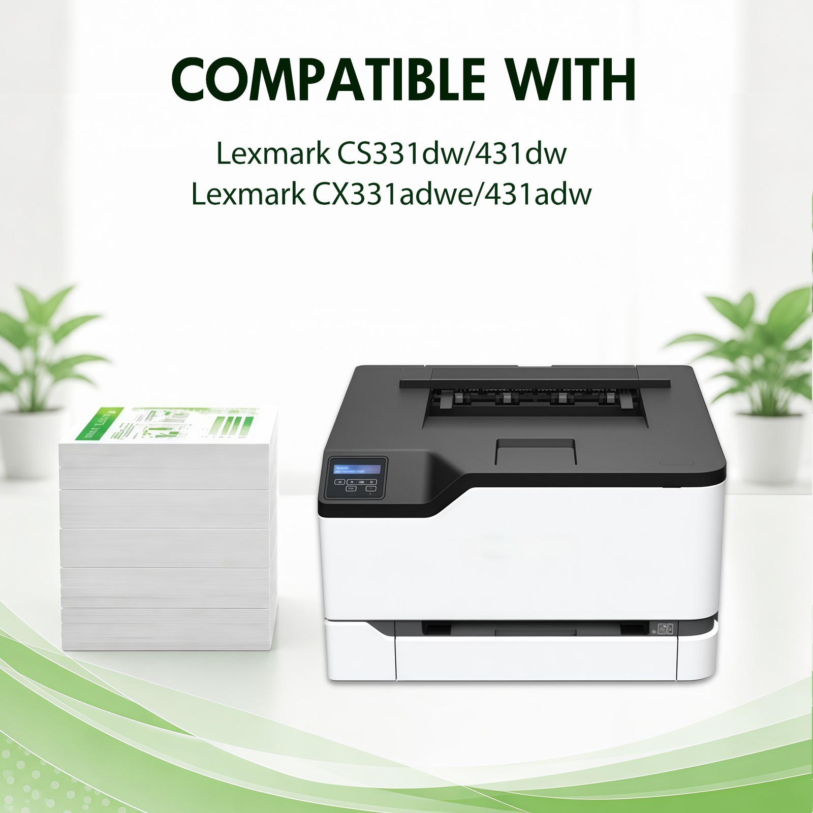4-Pack Toner Cartridges for Lexmark CS331 CX331 20N10K0 20N10C0 20N10M0 20N10Y0