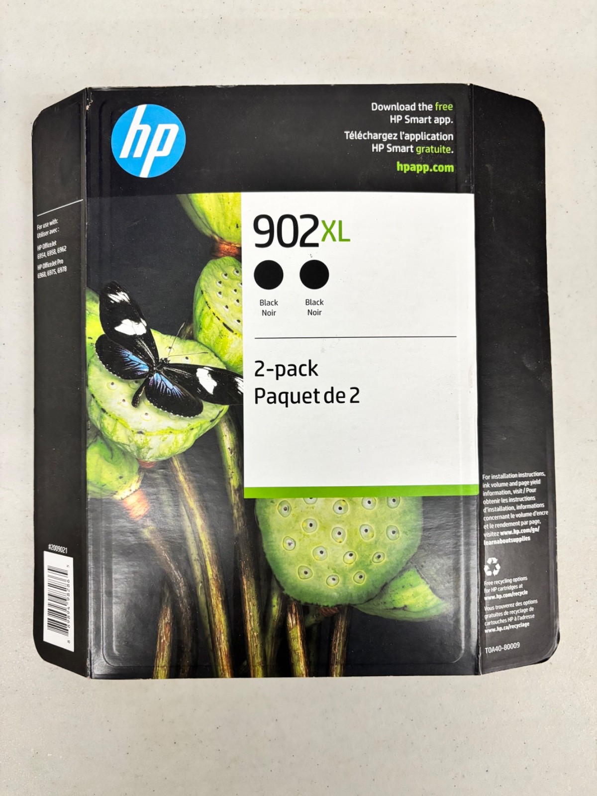 HP 902XL BLACK 2-Pack High Yield Printer Ink Cartridges 2025-2026