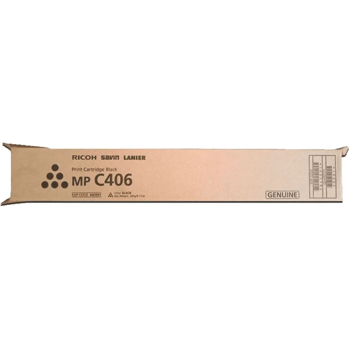 Genuine Savin Lanier Ricoh MP C406 Print Cartridge Black 842091 Toner New