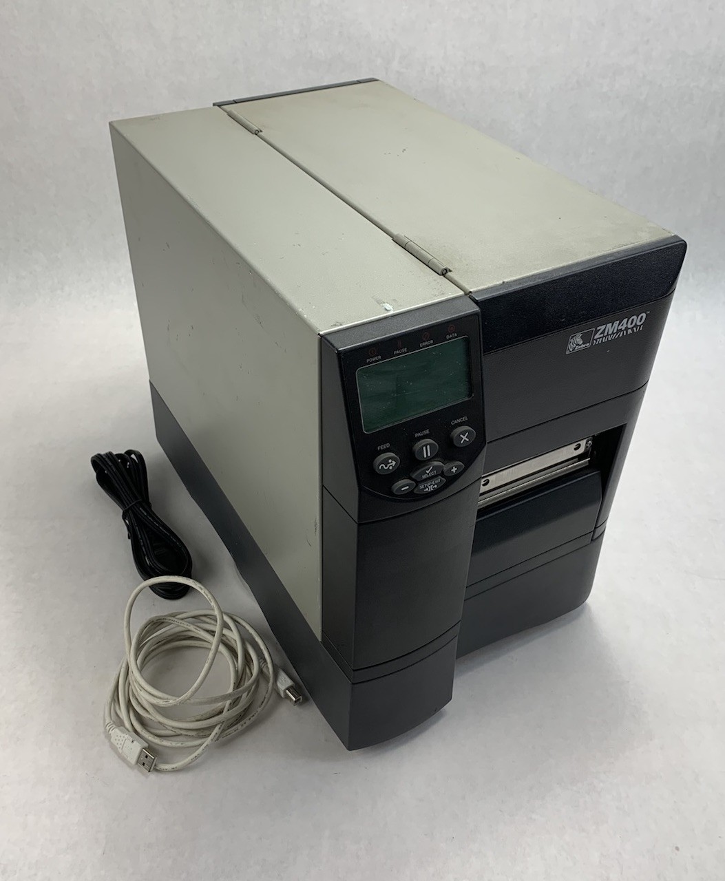 Zebra ZM400 ZM400-2001-0100T 200dpi LP / TLP Thermal Printer – Parts or Repair