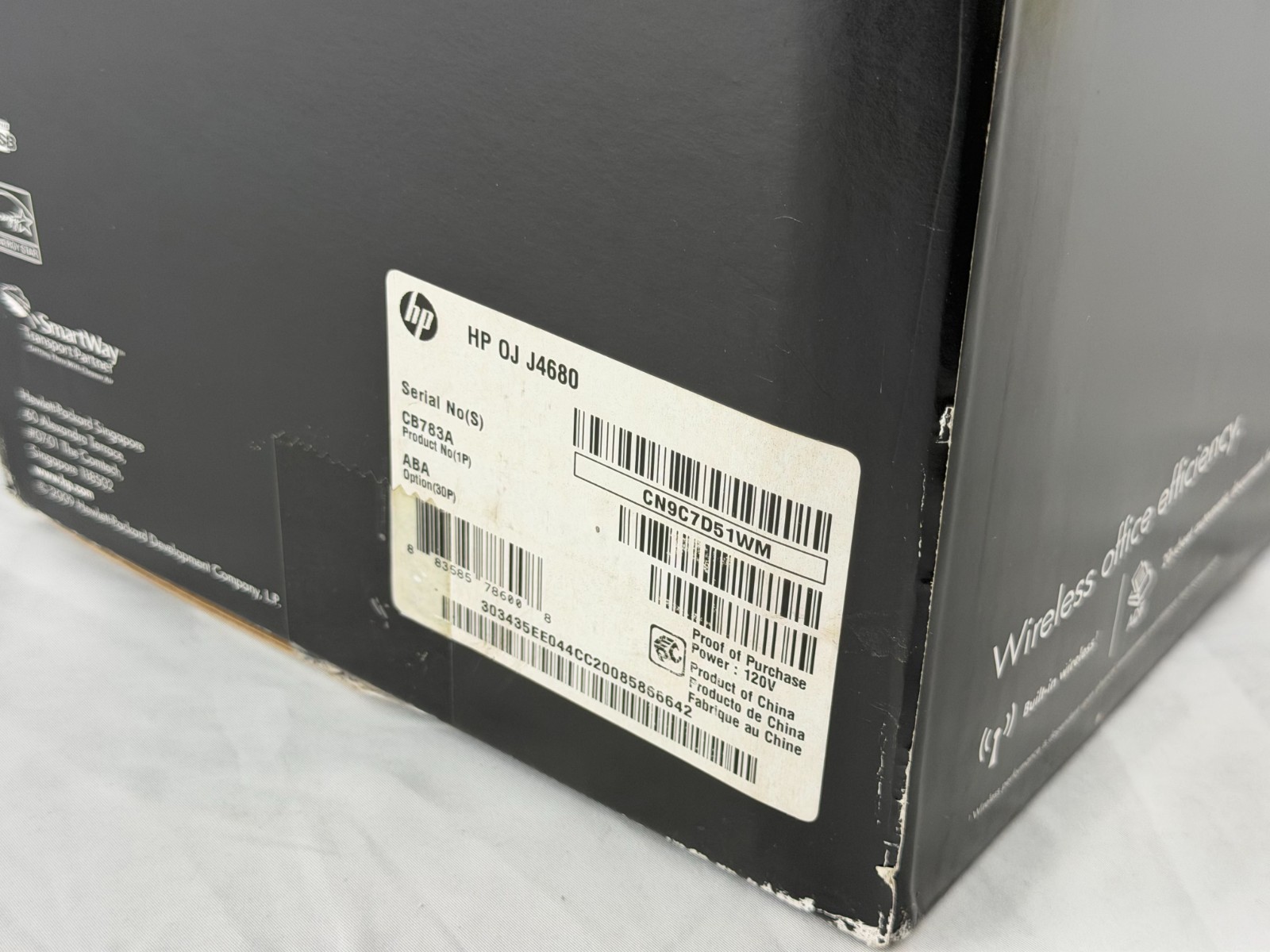 HP Officejet J4680 All-In-One Wireless Color Inkjet Printer Fax Copier Scanner