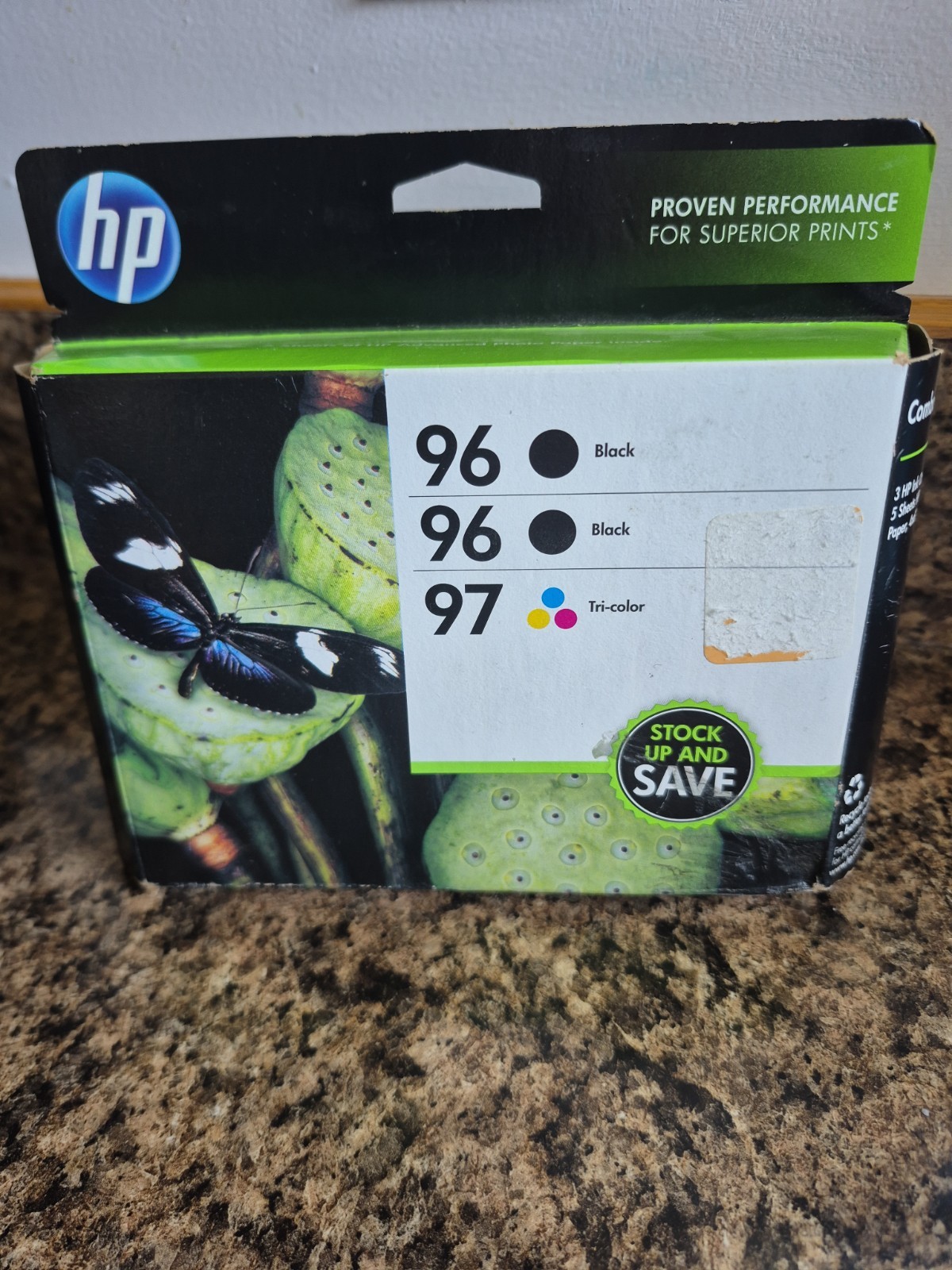 HP 96 2 Ink Cartridges – Black, Tri-color Exp 2016