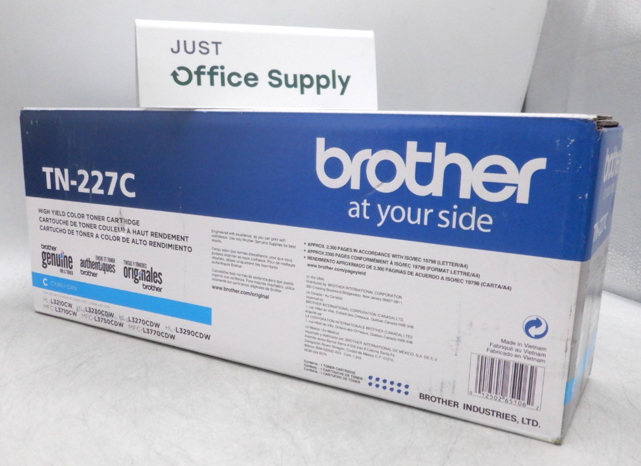 Genuine Brother TN-227C TN227C Cyan High Yield Toner Cartridge F. Shipping D