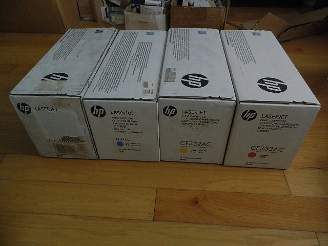 Genuine SET 4 HP 654A TONERS CF330X CF331A CF332A CF333A LaserJet M651 NEW SEALE