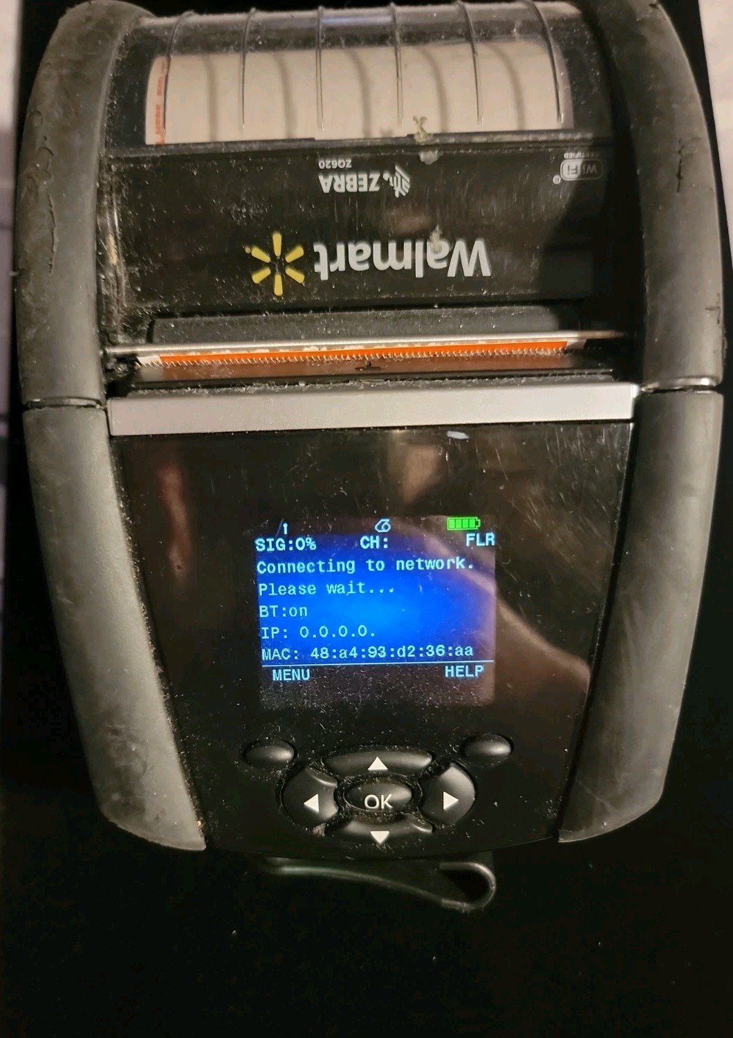 Zebra ZQ620 Thermal Label Mobile Printer With Battery Tested Works Perfect #3
