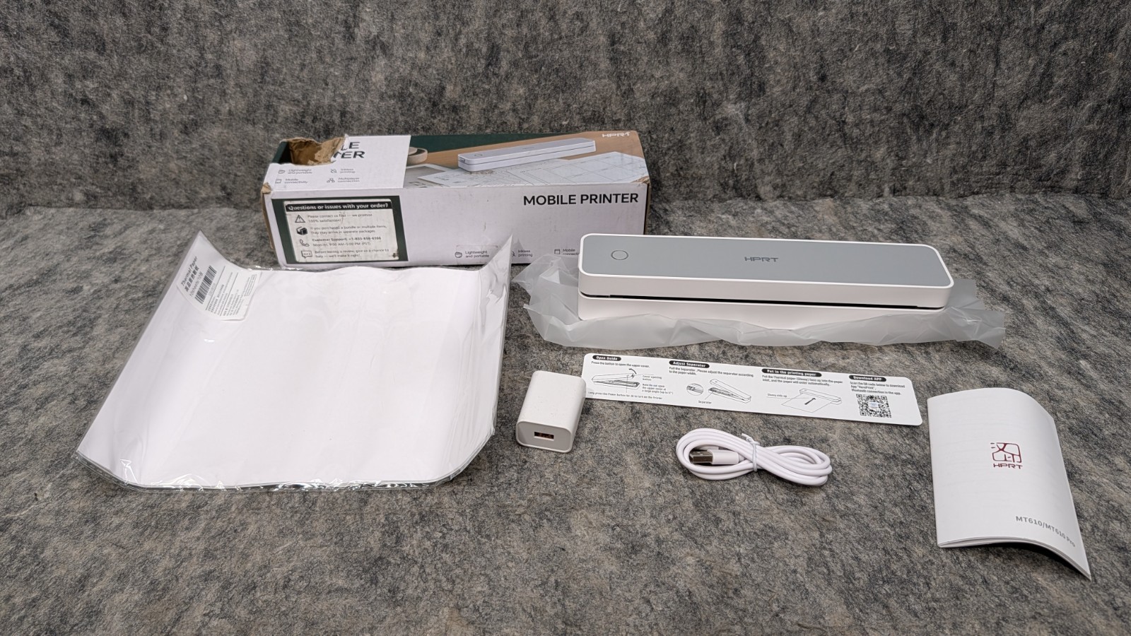 HPRT Mobile Printer MT610 Mobile Portable Thermal Printing, Black 🔥New🔥