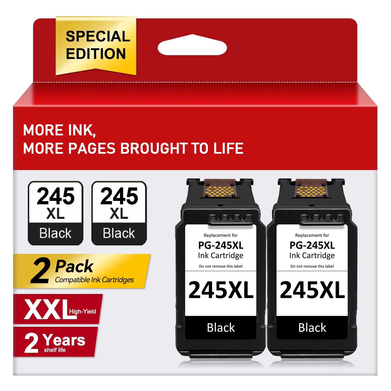 PG-245XL CL-246XL Ink Cartridge for Canon PIXMA MG2522 MG2520 MX490 MX492 TR4520