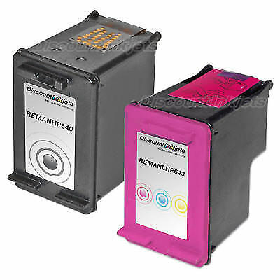 DI 1Black 1TriColor Ink Cartridge for HP60 Photosmart c4700 c4780 c4680 d110