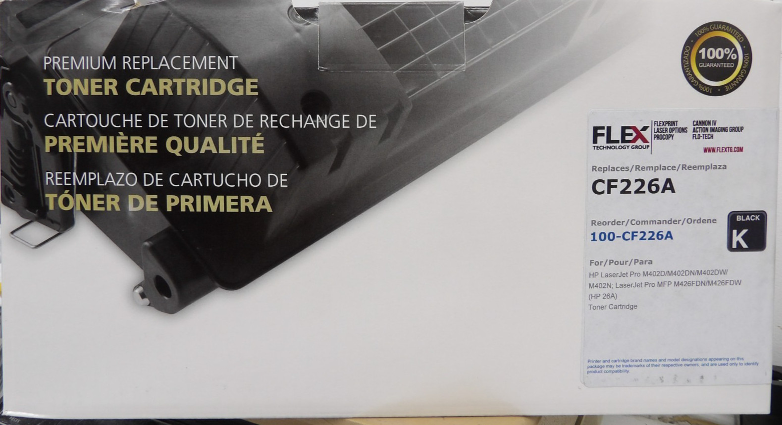 FLEX CF226A Premium Toner Cartridge HP LaserJet Pro M402D/M402DN/M402DW/M402N
