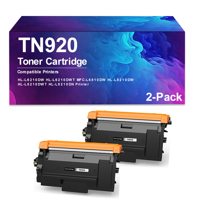 TN920 Toner Cartridges 2 Black for HL-L6210DW HL-L6210DWT MFC-L6810DW HL-L5210DW